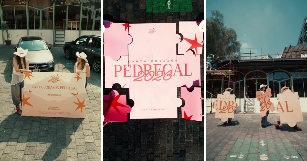 Sobre gigante y rompecabezas impresos en TROVICEL para la activación de Canta Corazón Pedregal en CDMX